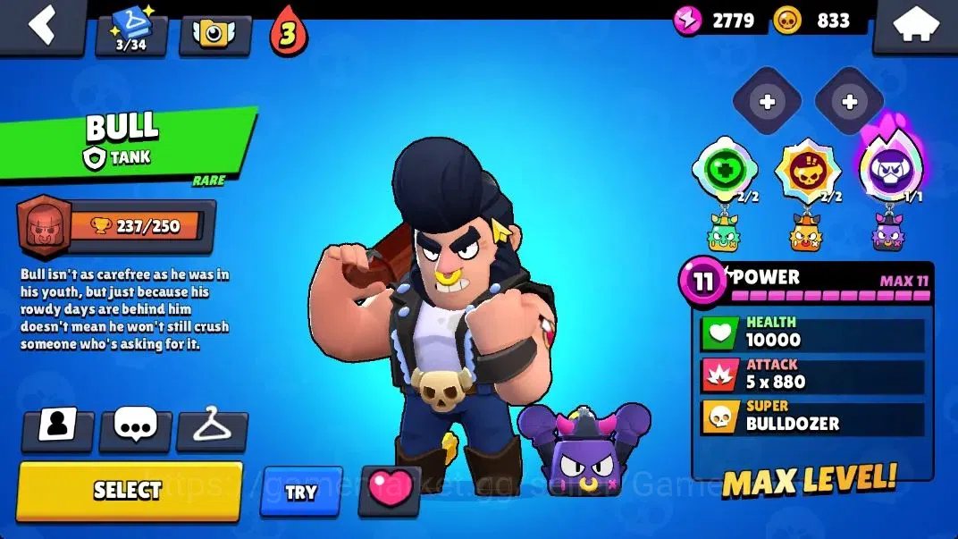 Brawl Stars Accounts 2989 Trophy|31 Brawler 5 Max Lvl (Star Nova,Ollie,Etc)|1 Hypch Skin (SG Rico) 1 Legend 1 Mythic 7 13