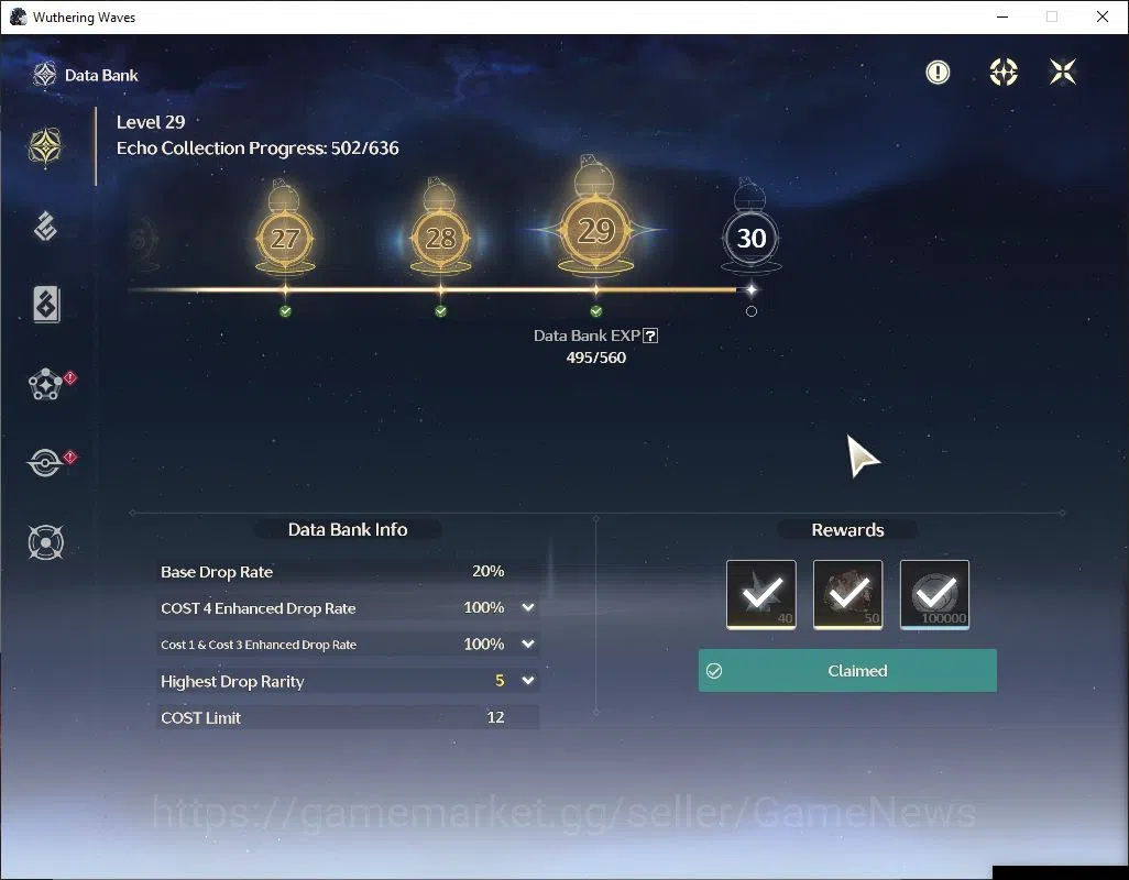 Wuthering Waves Accounts NA|UL 46|1 Limited| [Aemeath RC2]+Sign |342 Afterg image 4