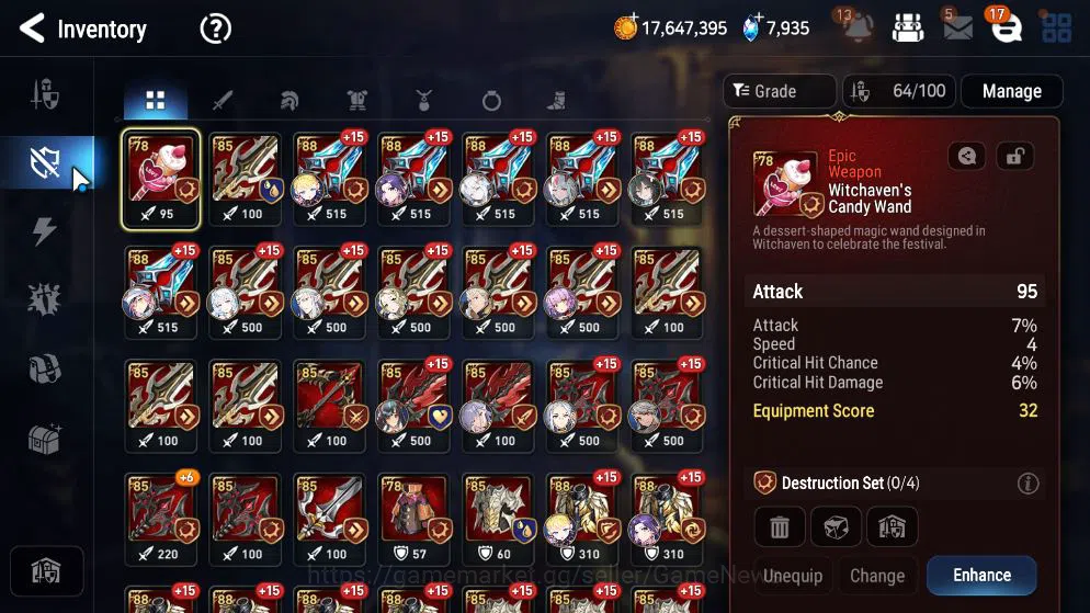 Epic Seven Accounts GLOBAL UNVERIF|New Era|6 ML(Salome,LOT Scales,NM L image 10