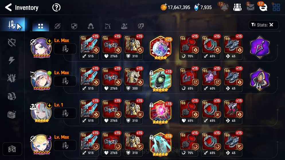 Epic Seven Accounts GLOBAL UNVERIF|New Era|6 ML(Salome,LOT Scales,NM L image 11