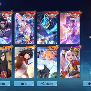 Mobile Legends: Bang Bang Accounts Others Skins 577|MEGA|Ex Immo 173|Legend (Layla,Fanny,GS,Alucard)|StarW Alu,AOT