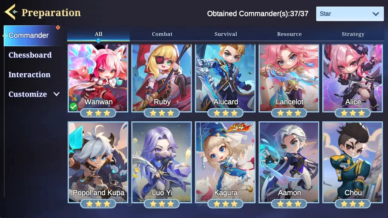 Magic Chess: Go Go Accounts Global|Rank Mythic 61*Best 237*|ExorcistsWanwan|Epic Lance|CB[Magical1&Epic2]23CMD B*3 |FreeML 13