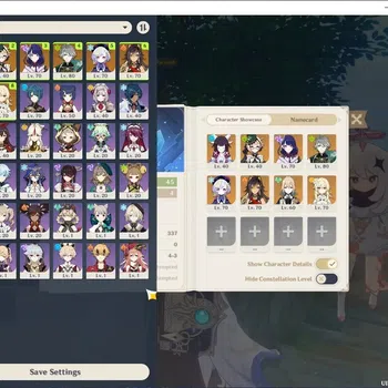Genshin Impact Accounts Others Asia|AR 45|4 Limited (Columbina,Shogun,Emilie,Alhaitham) + Std (Dehya,Qiqi,Jean)|Female