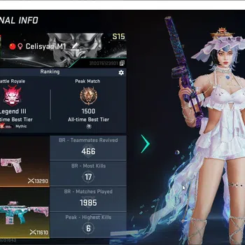 Blood Strike Accounts Others ASIA | 1 ETERNAL: DeEagle - Scorpius|6 COLLAB Guns(Eva/OPM/TR/7DS)|3 LIMITED Guns|11 ULTRA