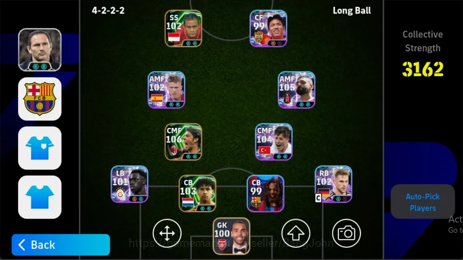 eFootball Accounts Others Mobile |PW 3162|Epic RuiCosta IlhanMansiz Rijkaard Shevchenko,Shwt ArdaGuler Salah Kimmich|Coach 1
