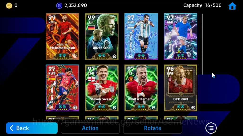 eFootball Accounts Android|Big Time(Mohamed SaLah)Epic Oliver kahn,Di image 4