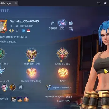 Mobile Legends: Bang Bang Accounts Collector Global|Hero 99|Skin 131|Seasoned|KOF Karina|SABER Rafaela|Epic