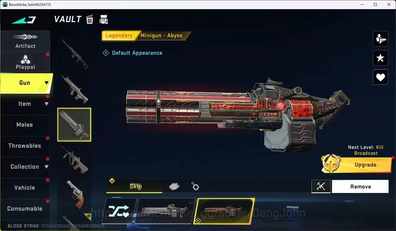 Blood Strike Accounts ASIA|Collab MCX - EVA-00 | 3 Legendary Gun | 1 Nam image 4