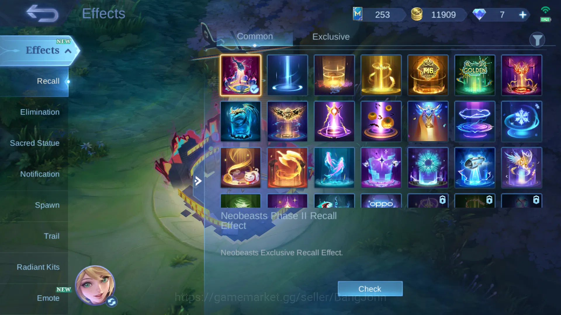 Mobile Legends: Bang Bang Accounts Others Hero 98 | Skin 159 | Emblem All Max | Prime Granger | Lightborn Harith | Saint 11