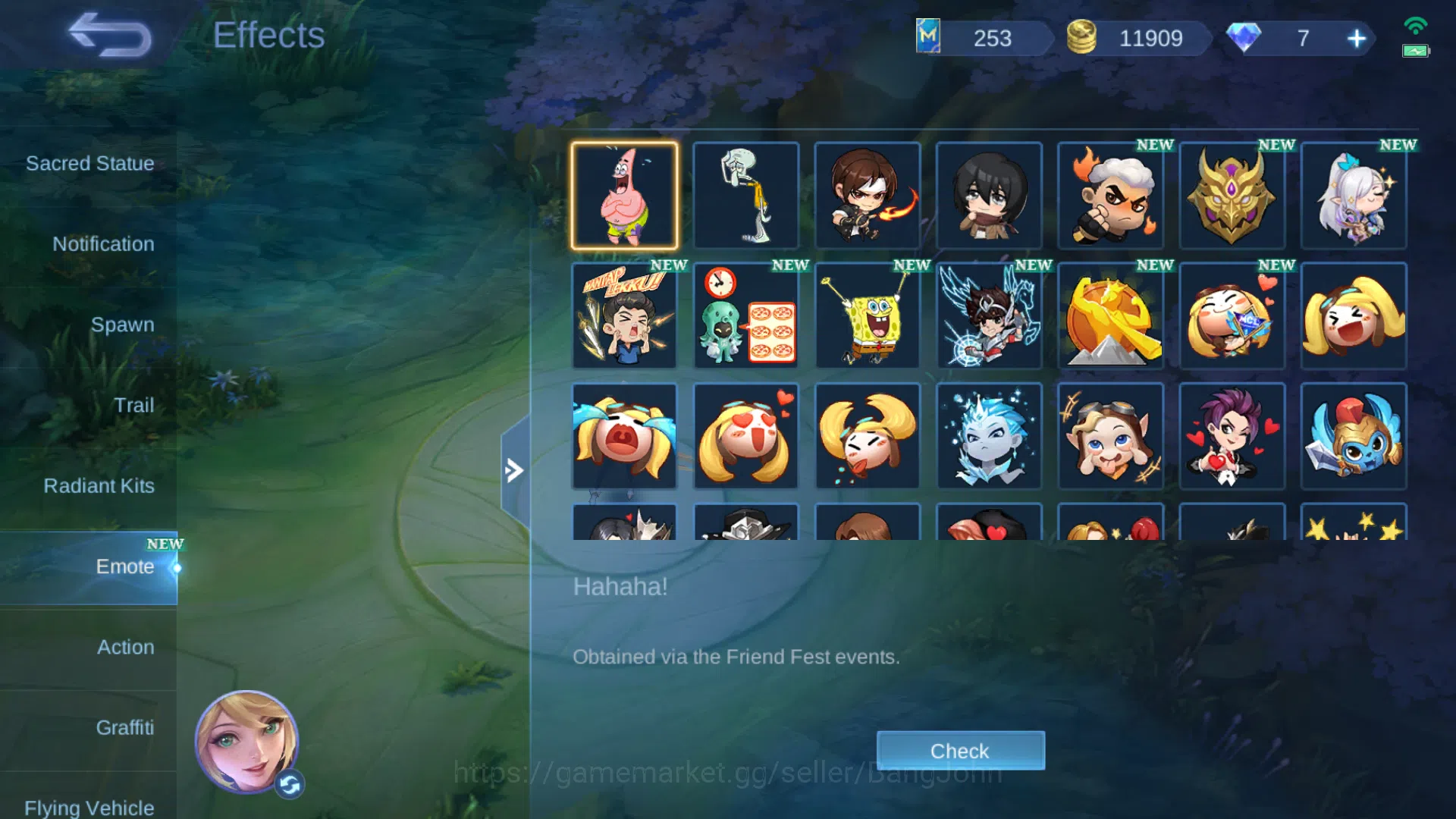 Mobile Legends: Bang Bang Accounts Others Hero 98 | Skin 159 | Emblem All Max | Prime Granger | Lightborn Harith | Saint 12