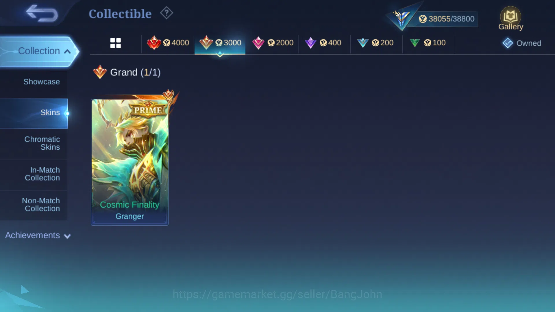 Mobile Legends: Bang Bang Accounts Others Hero 98 | Skin 159 | Emblem All Max | Prime Granger | Lightborn Harith | Saint 2