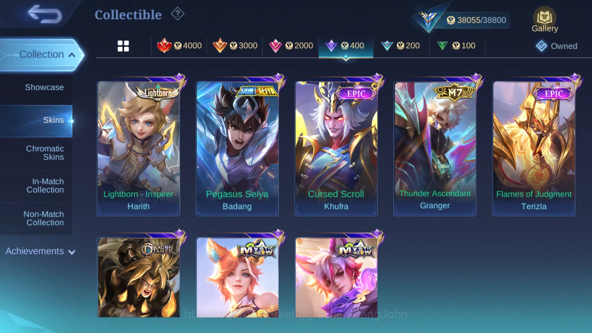 Mobile Legends: Bang Bang Accounts Others Hero 98 | Skin 159 | Emblem All Max | Prime Granger | Lightborn Harith | Saint 6