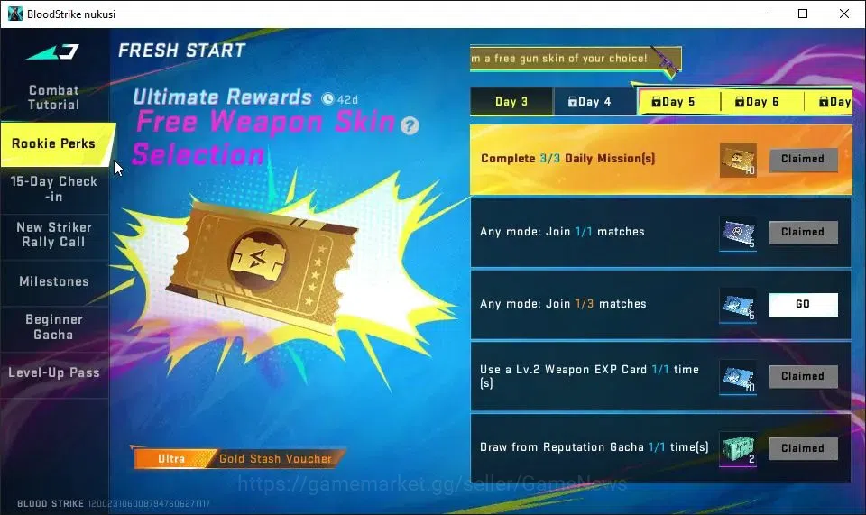 Blood Strike Accounts ASIA|Fresh Starter|ULTRA KRAKEN-Purple Lightning|N image 8