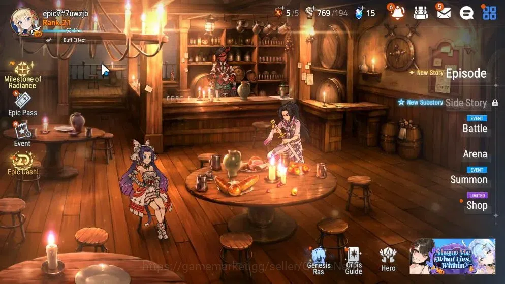 Epic Seven Accounts Starter Global UnVerif|New Era|2 ML(Tidal Rift Elvira,LR Krau)+Abigail,Violet,Tenebria,etc|380 MM+4,1k 1
