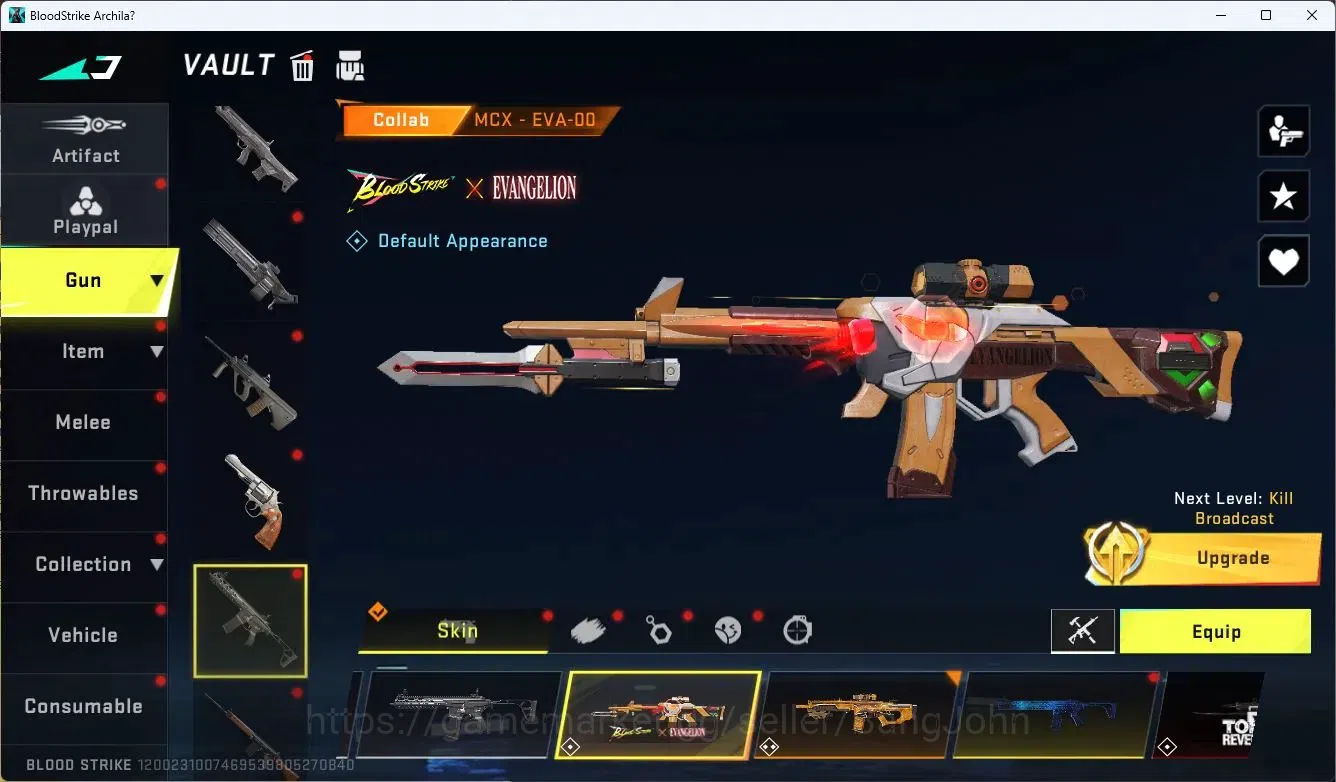 Blood Strike Accounts ASIA | 2 Collab Gun [EVA&7DS] | 4 LIMITED GUN | 6  image 18