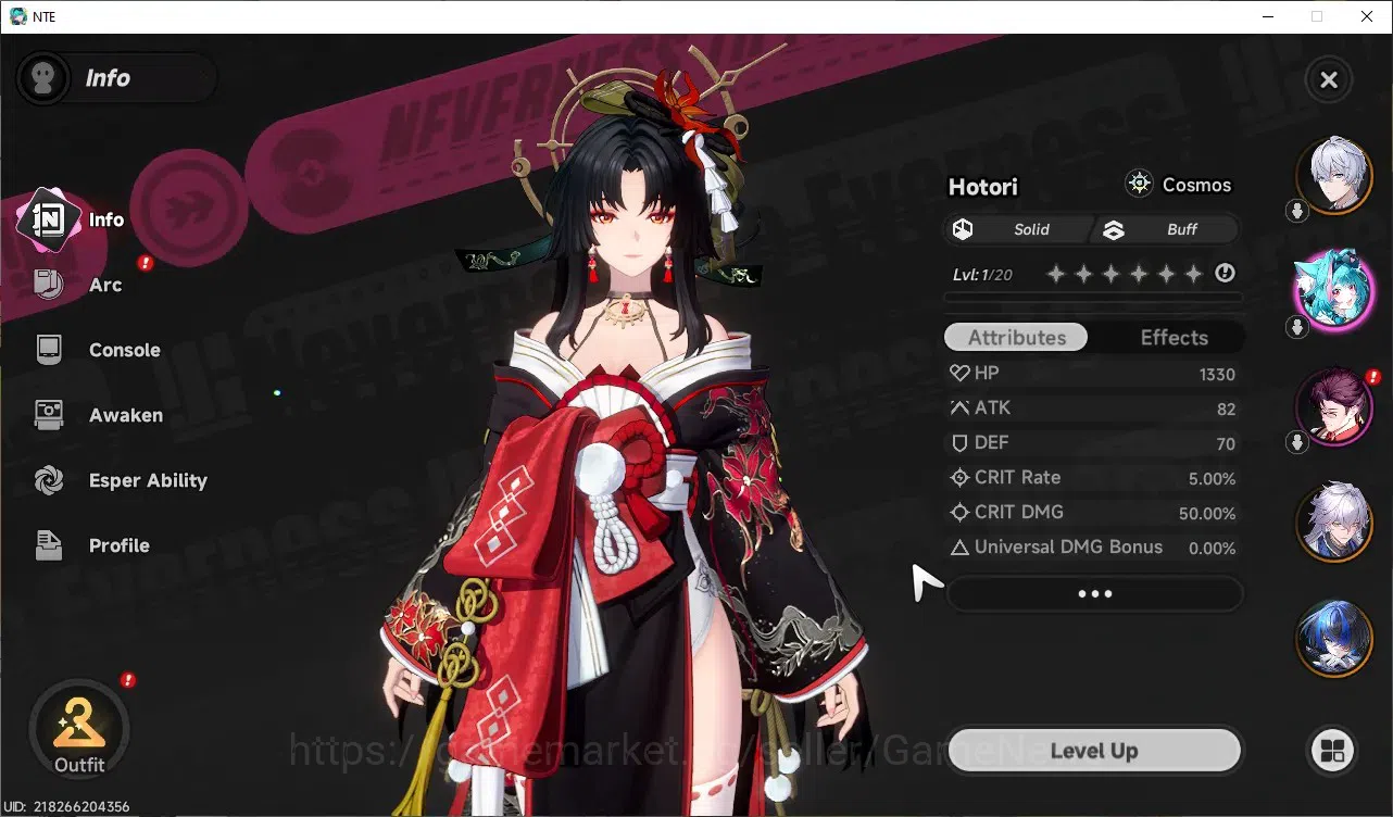 Neverness to Everness Accounts GLOBAL Europe|HL 3|3 SSR [Hotori,Sakiri,Baicang]|1 image 3