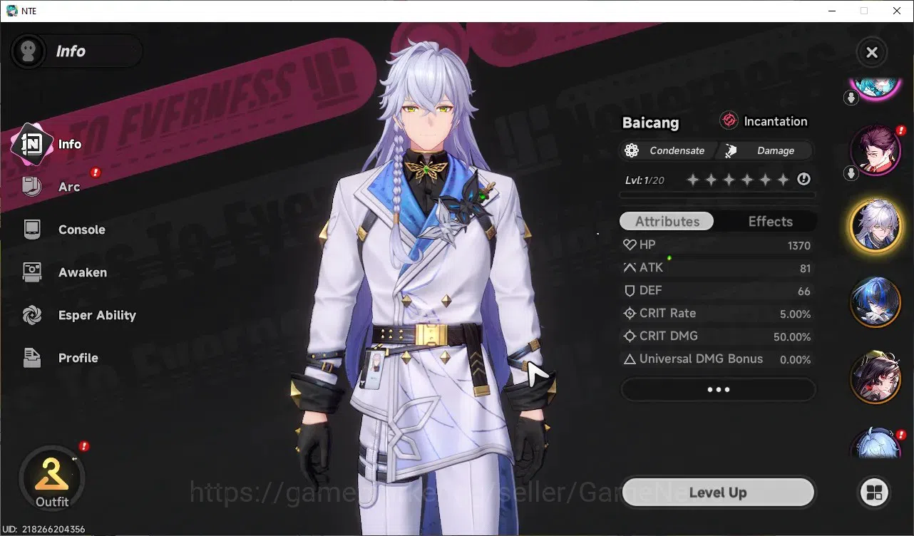 Neverness to Everness Accounts GLOBAL Europe|HL 3|3 SSR [Hotori,Sakiri,Baicang]|1 image 5