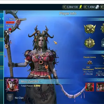 Raid: Shadow Legends Accounts Endgame Lv.94 Power 3.99M|3 Mythic(The Calamitus,EmbrystheAnomaly,NellBlackteeth)|61