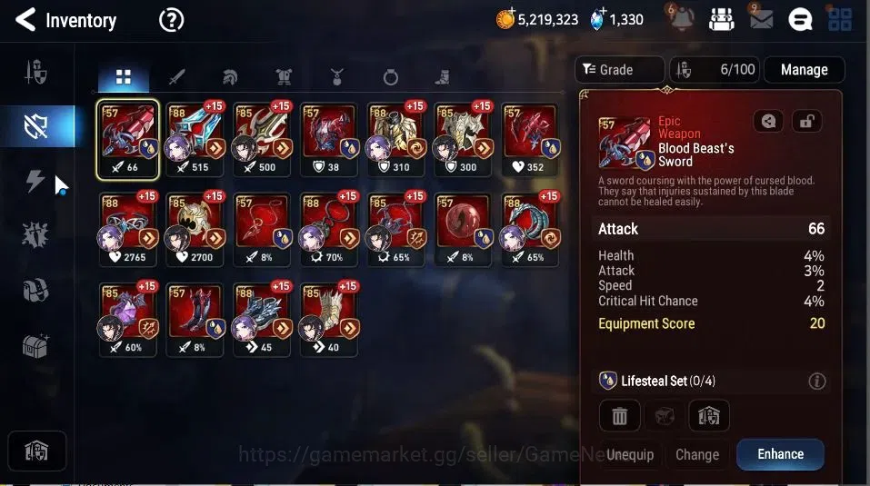 Epic Seven Accounts GLOBAL Unverif|New Era|3 ML(Rhianna&Luciella, Dark image 12