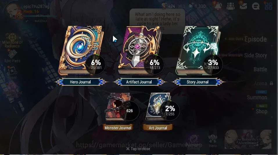 Epic Seven Accounts GLOBAL Unverif|New Era|3 ML(Rhianna&Luciella, Dark image 3