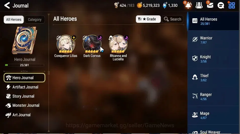 Epic Seven Accounts GLOBAL Unverif|New Era|3 ML(Rhianna&Luciella, Dark image 4