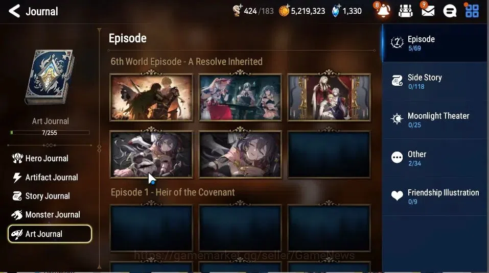 Epic Seven Accounts GLOBAL Unverif|New Era|3 ML(Rhianna&Luciella, Dark image 7