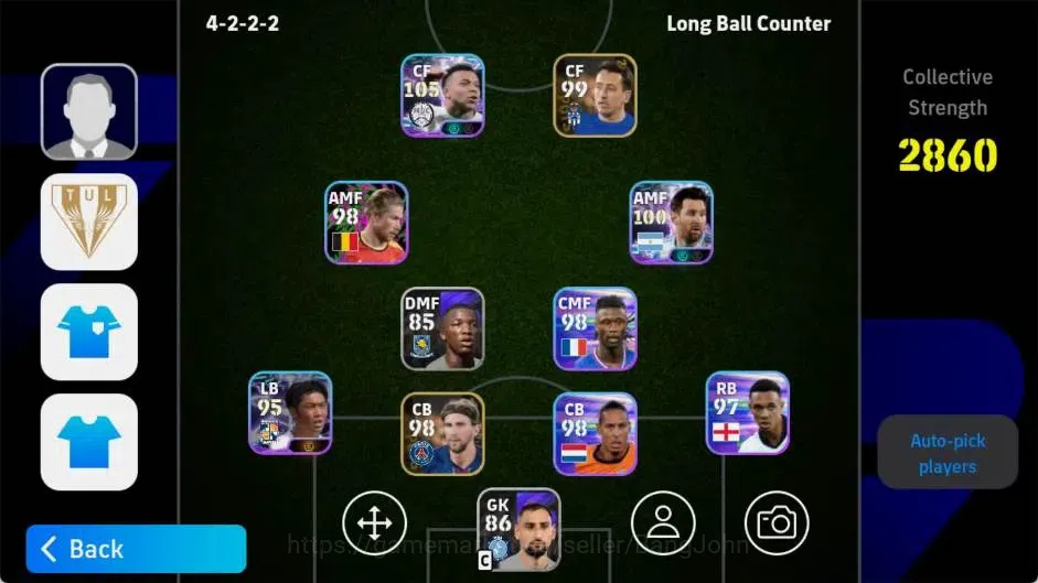 eFootball Accounts Android|PW 2860 |Kylian Mbappe ShowT, Lionel Messi image 3