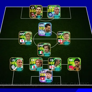 eFootball Accounts Legends & Iconic Players eFootball ID Sell | 3210 Strength | Maldini 109 | Messi 104