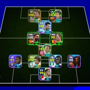 eFootball Accounts Legends & Iconic Players Android|Power 3094|Epic Pepe,Diego Costa,Javier Saviola,Mark van