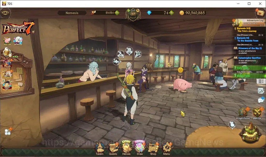 The Seven Deadly Sins: Grand Cross Accounts Global|3,1M CC|74 DM+86 LS|7 LR+9 UR+Collab ReZero image 1