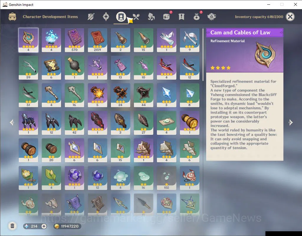 Genshin Impact Accounts ASIA|AR 55|7 Limited +6(*5Weapon)|[Neuvillate,Nahi image 6