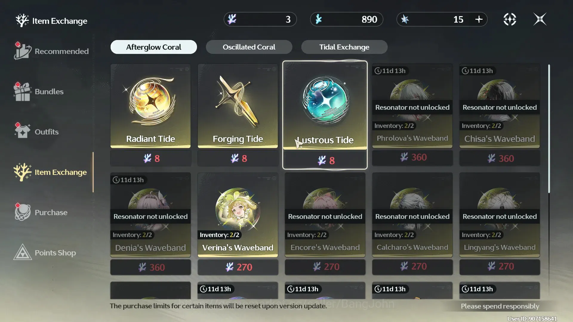 Wuthering Waves Accounts SEA|Mid-Game | 5 Limit | Hiyuki Lv50, Luuk Herssen image 12