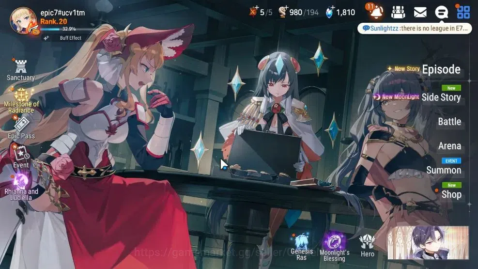 Epic Seven Accounts GLOBAL Unverif|New Era|4 ML(Rhianna&Luciella,Har s image 1
