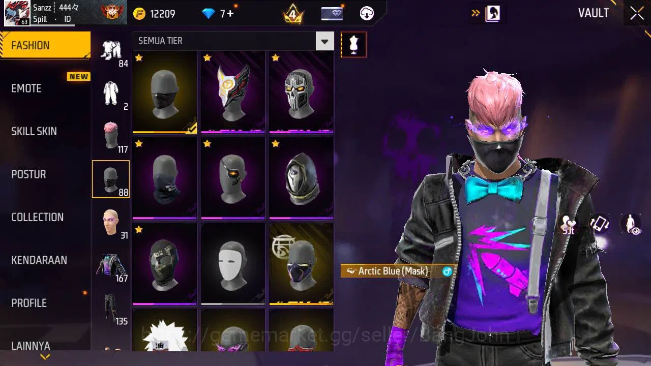 Free Fire Accounts Indonesia, Vault 167, evo m4 lv6, EVO scar lv4, bu image 7