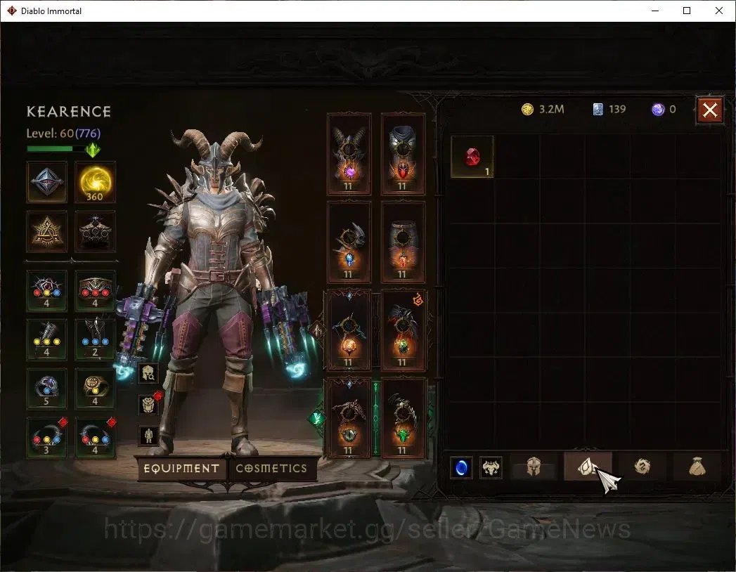 Diablo Immortal Accounts NA- Chains Of Honor|CS ON|Lv60(776)|Demon Hunter|C image 6