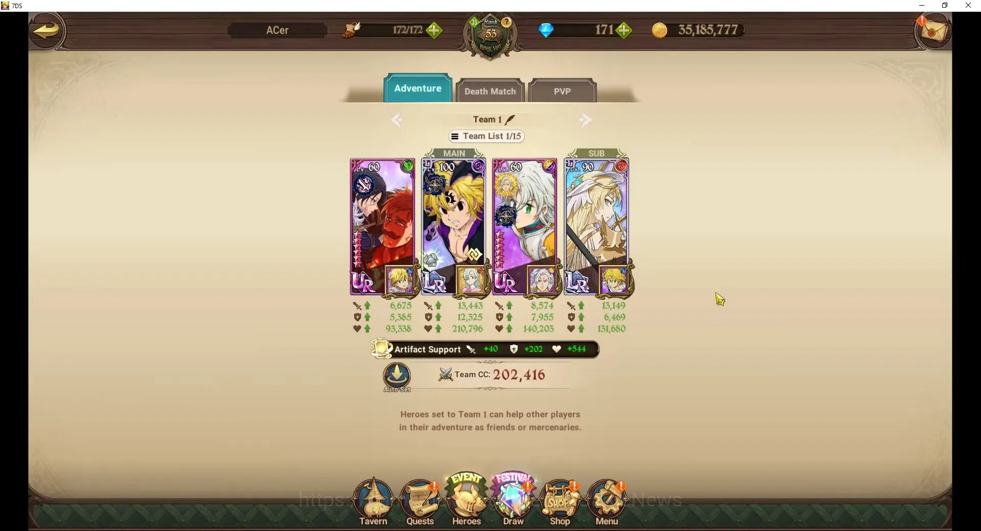 The Seven Deadly Sins: Grand Cross Accounts ASIA|1,1M CC|171 DM+1 seventh Spring Box|3 LR+5 UR image 6