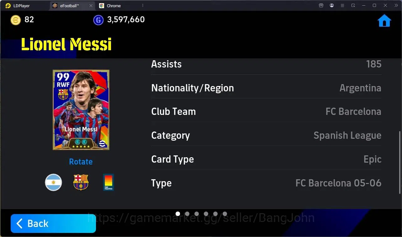 eFootball Accounts Mobile |PW 3167|Epic Messi,Eto'o,Basten,Batistuta, image 8