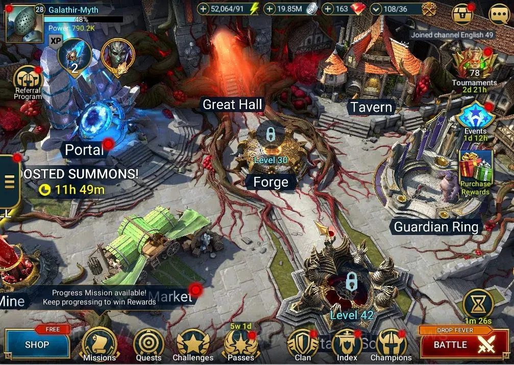 Raid: Shadow Legends Accounts Lv28 |790K Power|1 Mythic(SS Galathir)|19 Legend(W image 1