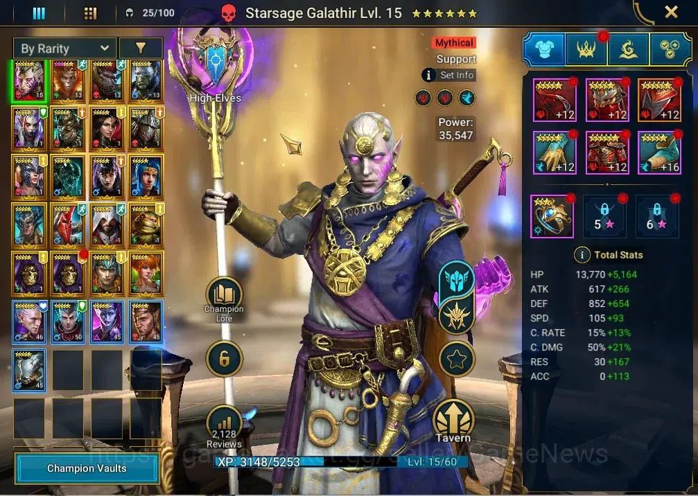 Raid: Shadow Legends Accounts Lv28 |790K Power|1 Mythic(SS Galathir)|19 Legend(W image 3