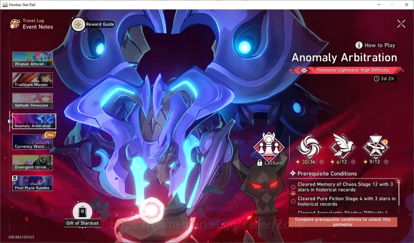 Honkai Star Rail Accounts Others ASIA|TL70|Premium DOT |12 Lim 5* incl Hysilens, Kafka, Ruan Mei, wolf 999 etc |pity 13