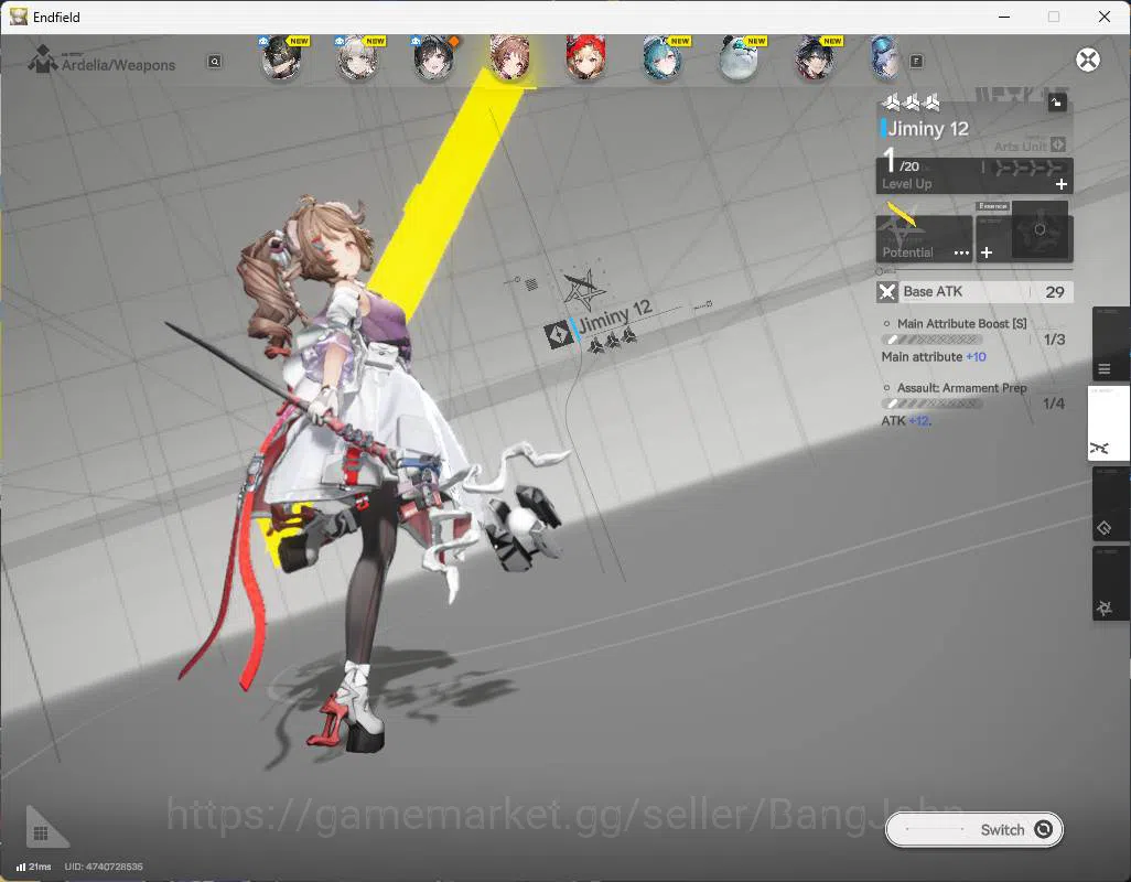 Arknights: Endfield Accounts ASIA| Starter fresh, ROSSI, Ardelia, More detail C image 3