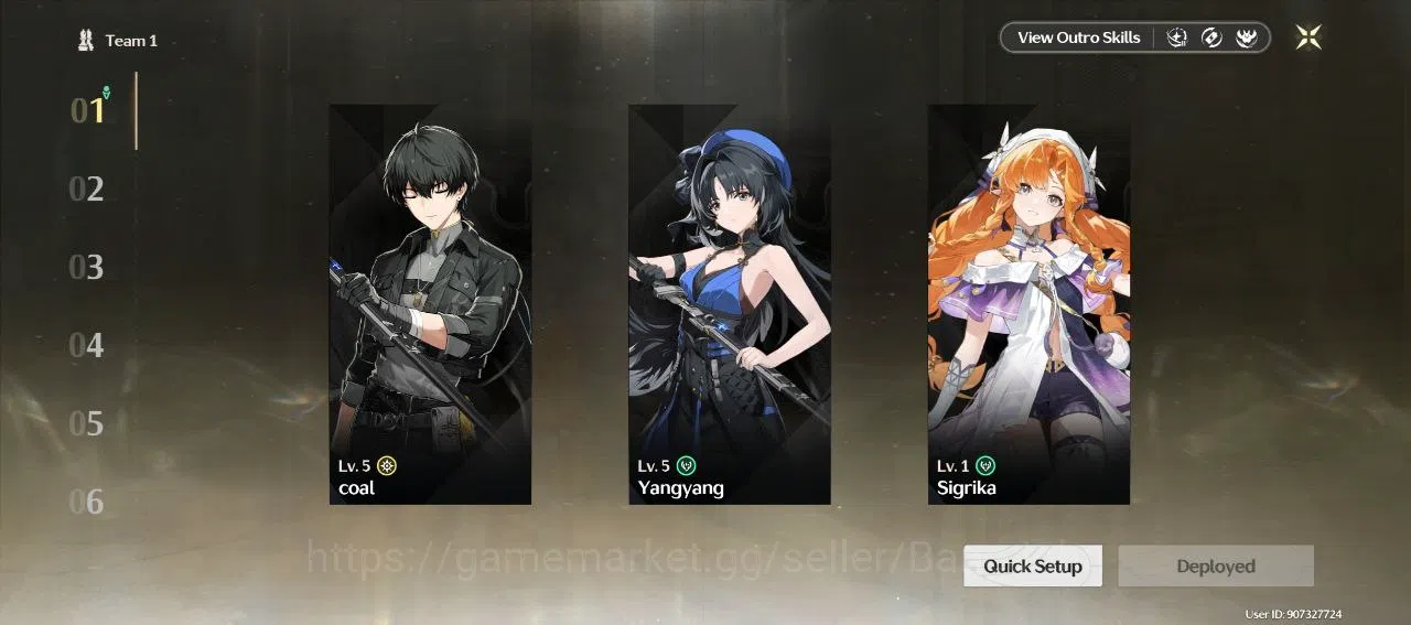 Wuthering Waves Accounts Others SEA | UL 4 | 1 Limit | Sigrika | Starter | RA120B 17