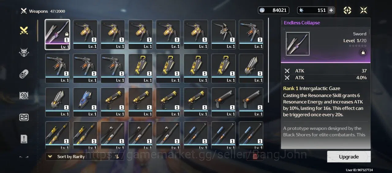 Wuthering Waves Accounts Others SEA | UL 4 | 1 Limit | Sigrika | Starter | RA120B 8