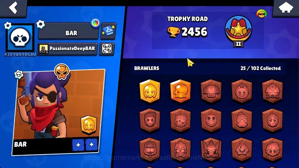 Brawl Stars Accounts 2456 Trophy|25 Brawlers 2 Max Lvl [Edgar,Shelly] M image 11