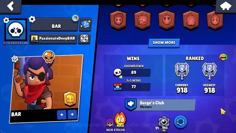 Brawl Stars Accounts 2456 Trophy|25 Brawlers 2 Max Lvl [Edgar,Shelly] M image 4