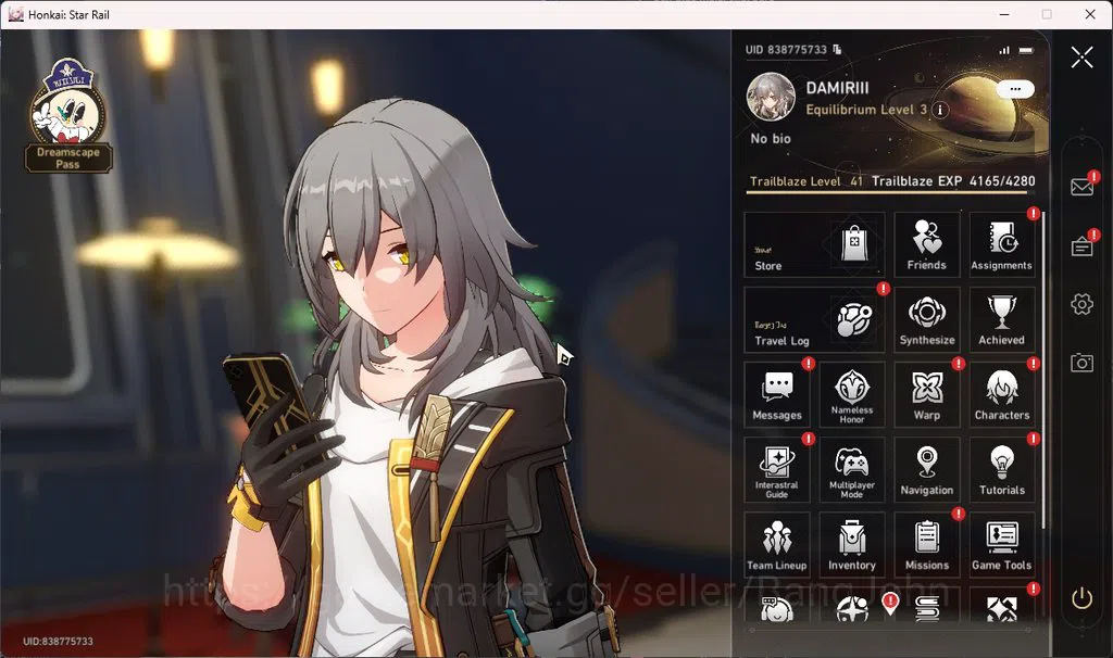 Honkai Star Rail Accounts ASIA | TL 41 | 7 Limit | Cerydra | Dan Heng PT | Y image 12