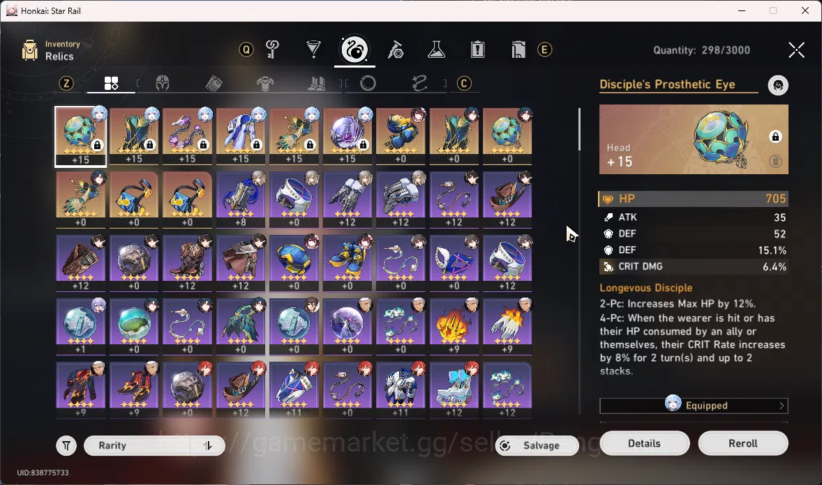 Honkai Star Rail Accounts ASIA | TL 41 | 7 Limit | Cerydra | Dan Heng PT | Y image 5