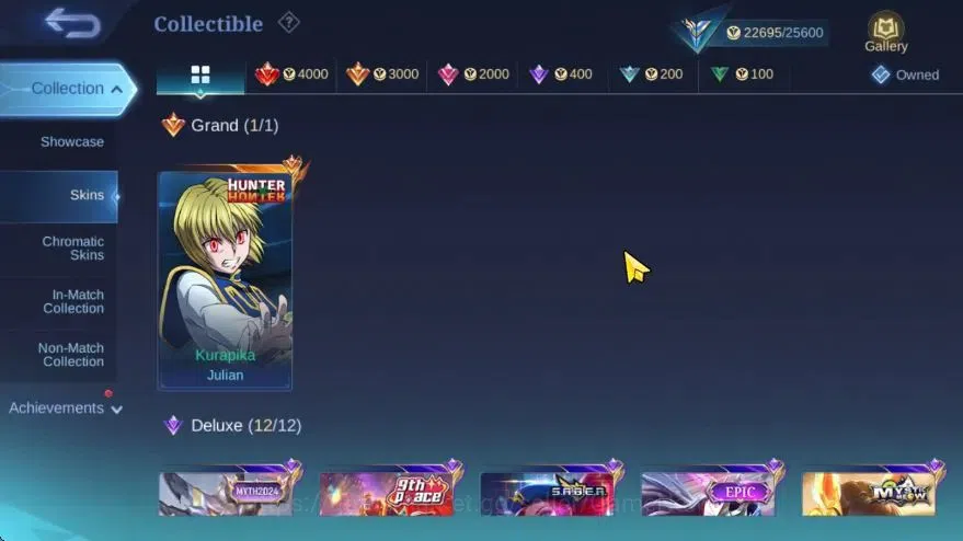 Mobile Legends: Bang Bang Accounts Hero 78|Skin 104|High Glory 56|HxH Julian,9th Pace image 7