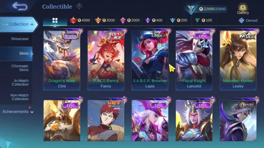 Mobile Legends: Bang Bang Accounts Hero 78|Skin 104|High Glory 56|HxH Julian,9th Pace image 8