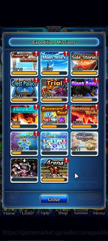Grand Summoners Accounts Starter Global|Rank 124|19 Ascend |[Houka,Shirou,Illya,NBMira,Chloe,Summer Luvia&Rin,Fabricator]+TW 11